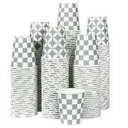 Lamosi Disposable Paper Cups Gray, 5 oz, 300 Count
